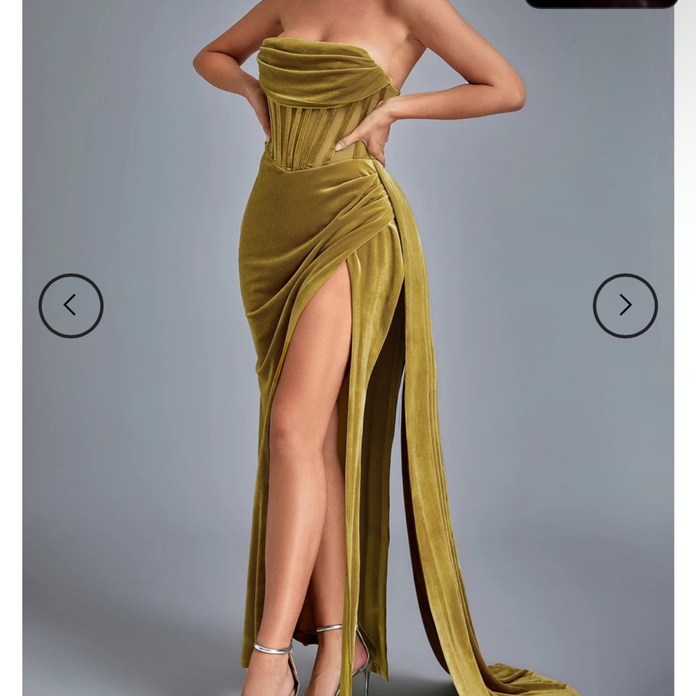Bella Barnett Yellow Evening Dress